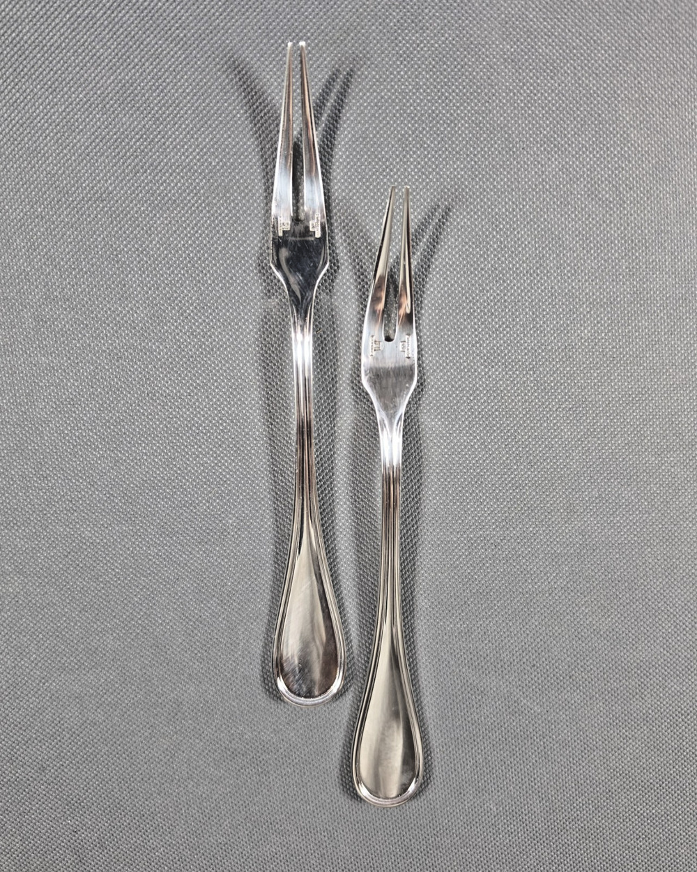 Christofle Albi Silverplate Vintage Snail Escargot Seafood Forks Set of 2 France